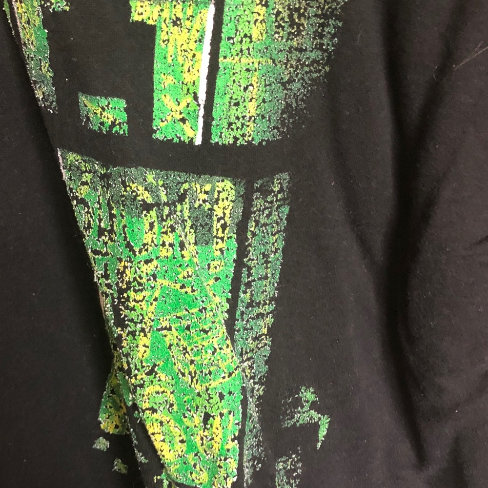 Bioworld Black Graphic Tee with Green and Yellow Accent